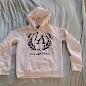 Forever 21 Cream Hoodie with Black Label